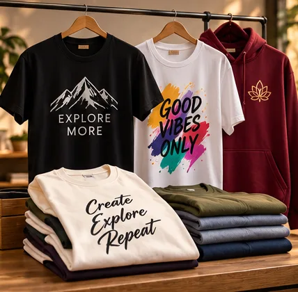 Printed T-shirts and cloth
